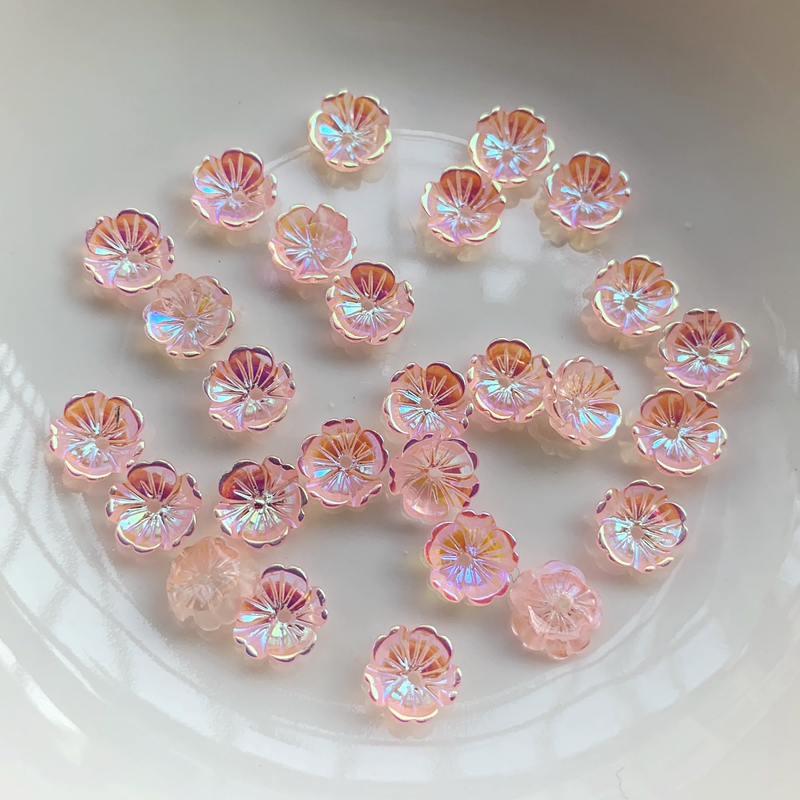 Resin Art Earrings Design - Цветы, серьги 8 мм, аксессуары для
