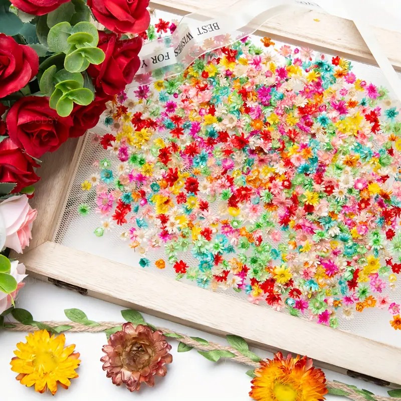 Resin Art Earrings Design - Классическая смесь искусственных цветов для поделок