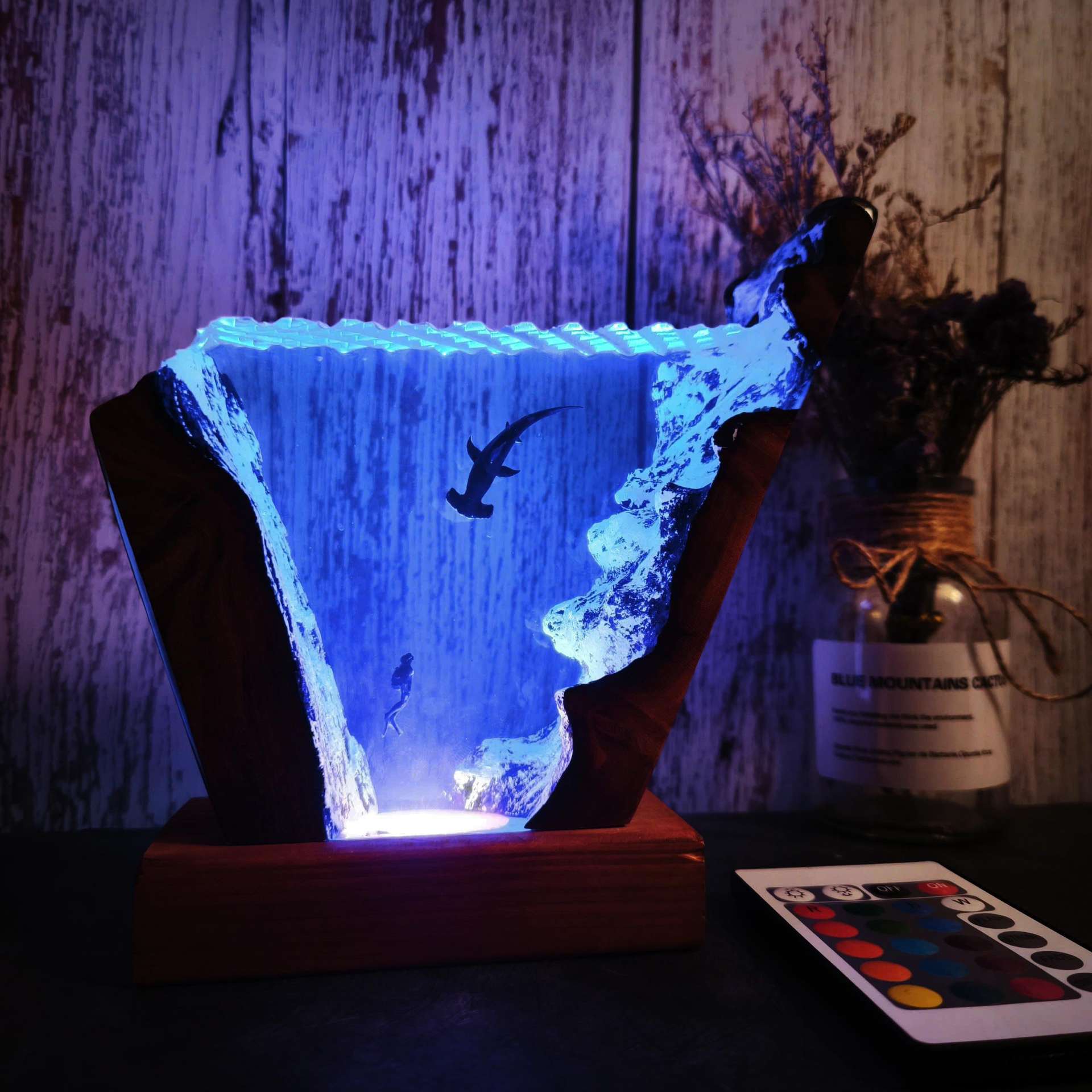 Resin Art Gift For Wedding - 6 * 4-дюймовый светящийся декоративный предмет