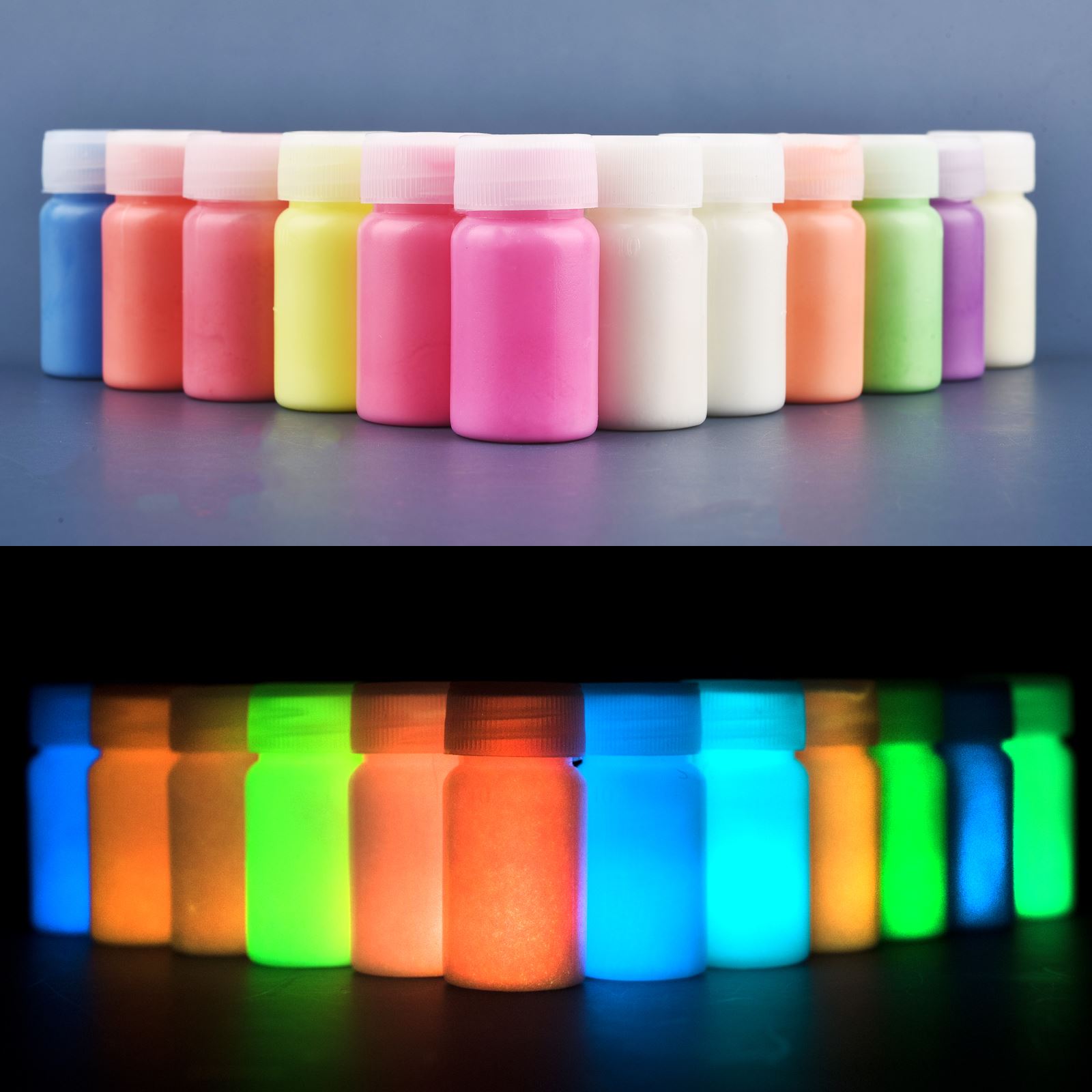 Resin Art Light - Светящийся блестящий порошок, фосфористый пигмент, долговечный
