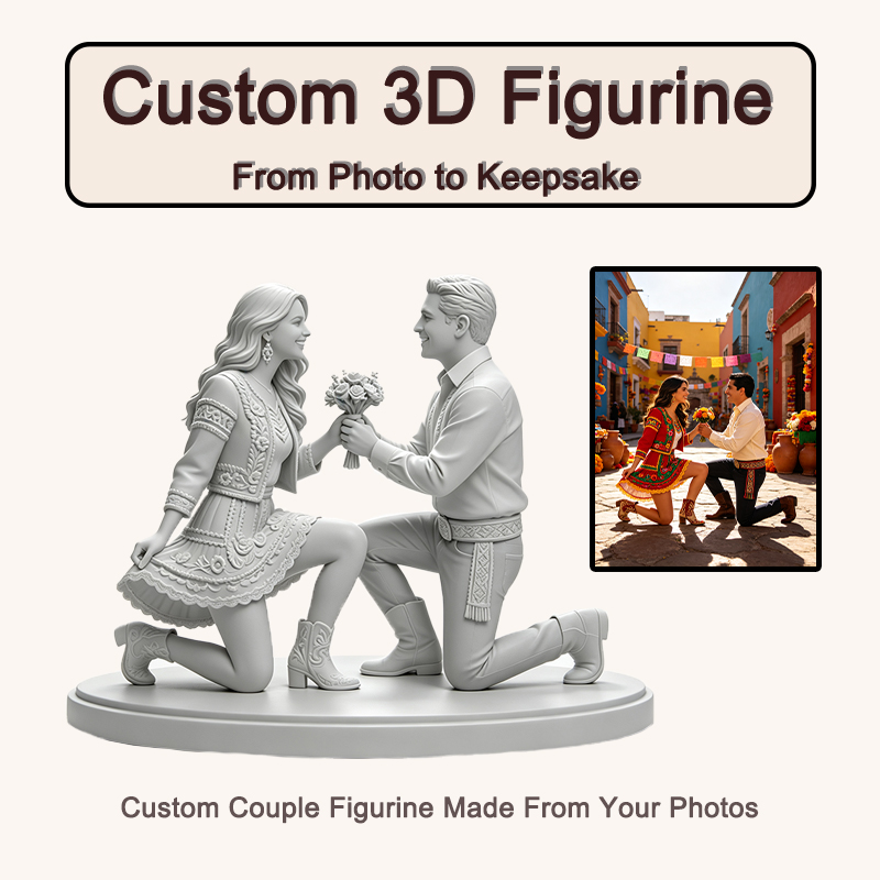 Resin Art Gift For Wedding - Изготовленная на заказ 3D-печатная фигурка пары