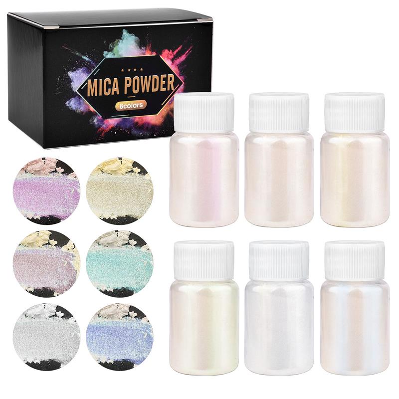 Pearl Powder Resin - Набор из 6 шт., краска для