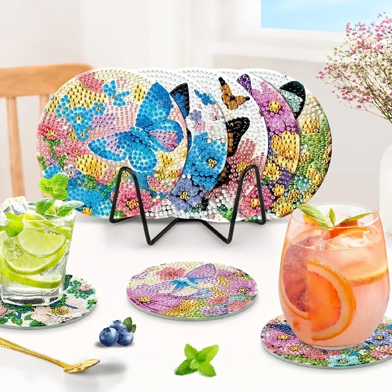 Набор из 8 алмазных подставок  – обзор и цена Resin Art For Beginner