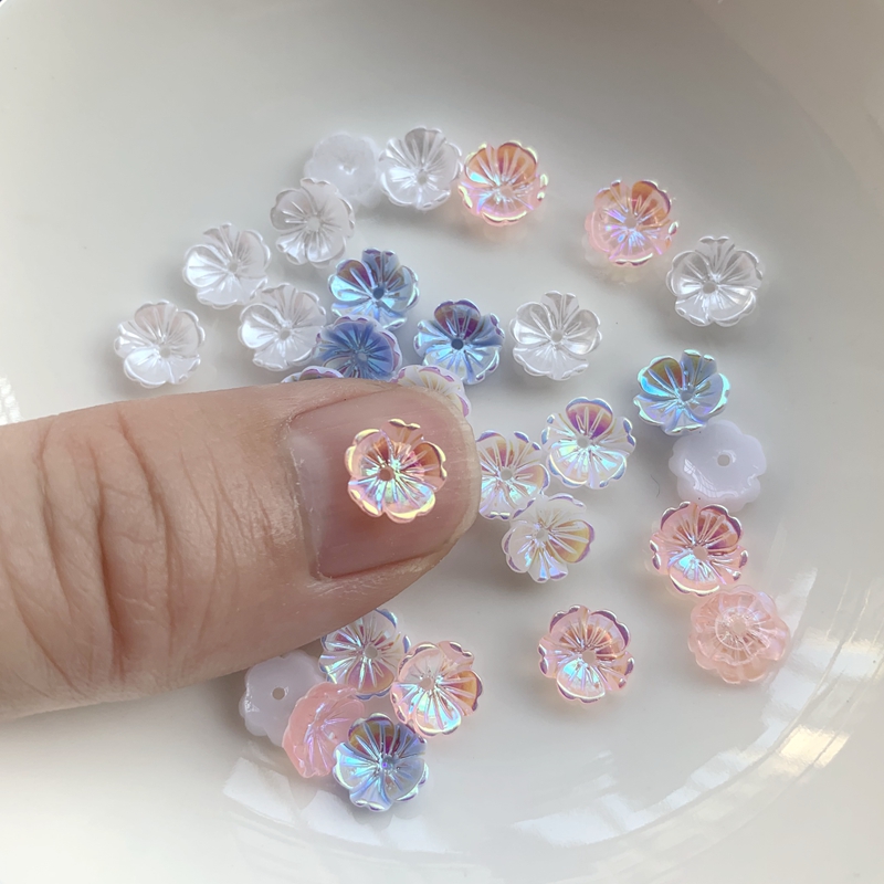 Цветы, серьги 8 мм, аксессуары – обзор и цена Resin Art Earrings Design