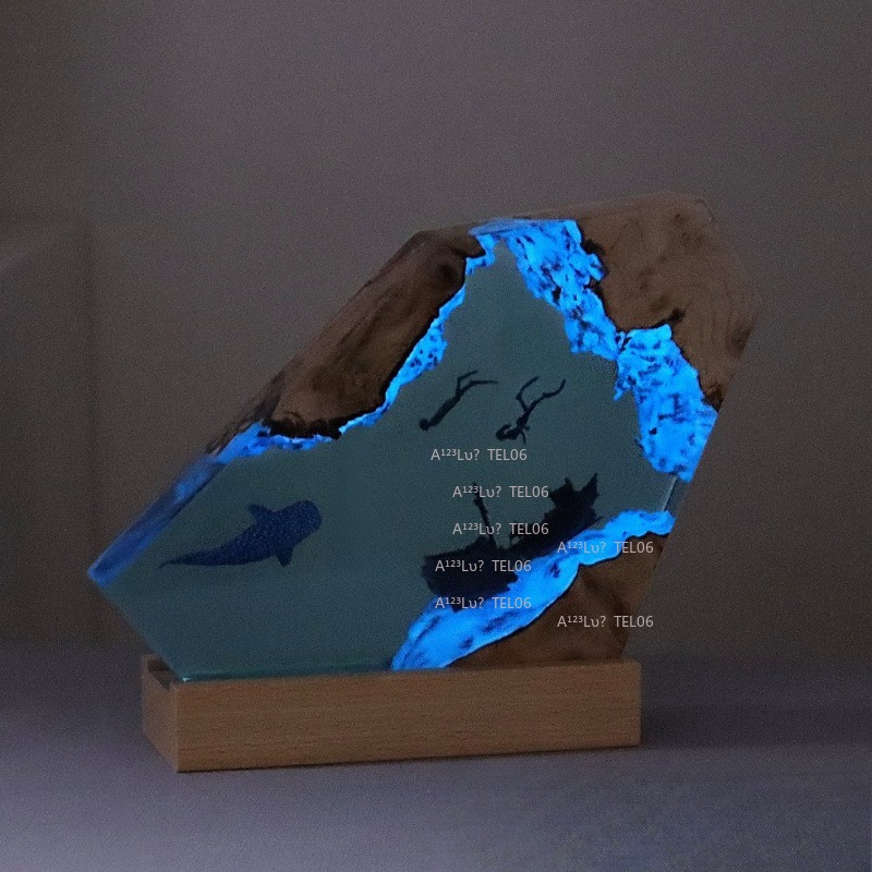 Ночник из дерева и смолы с мор – обзор и цена Resin Art Light