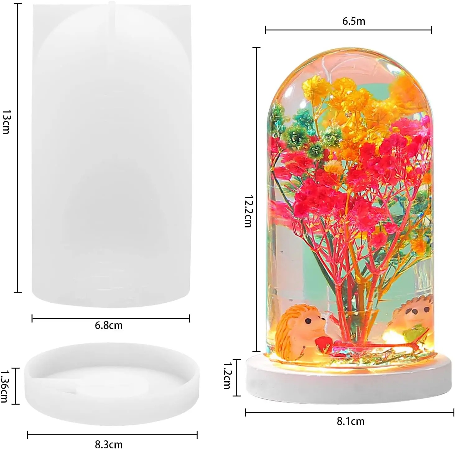 DIY кристаллическая форма для  – обзор и цена Resin Art Light