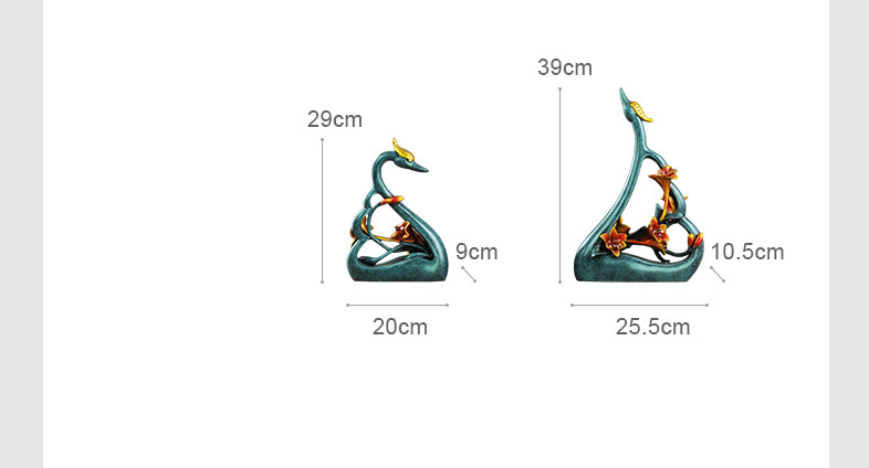 Пары любителей лебедей художес – обзор и цена Resin Art Gift For Wedding