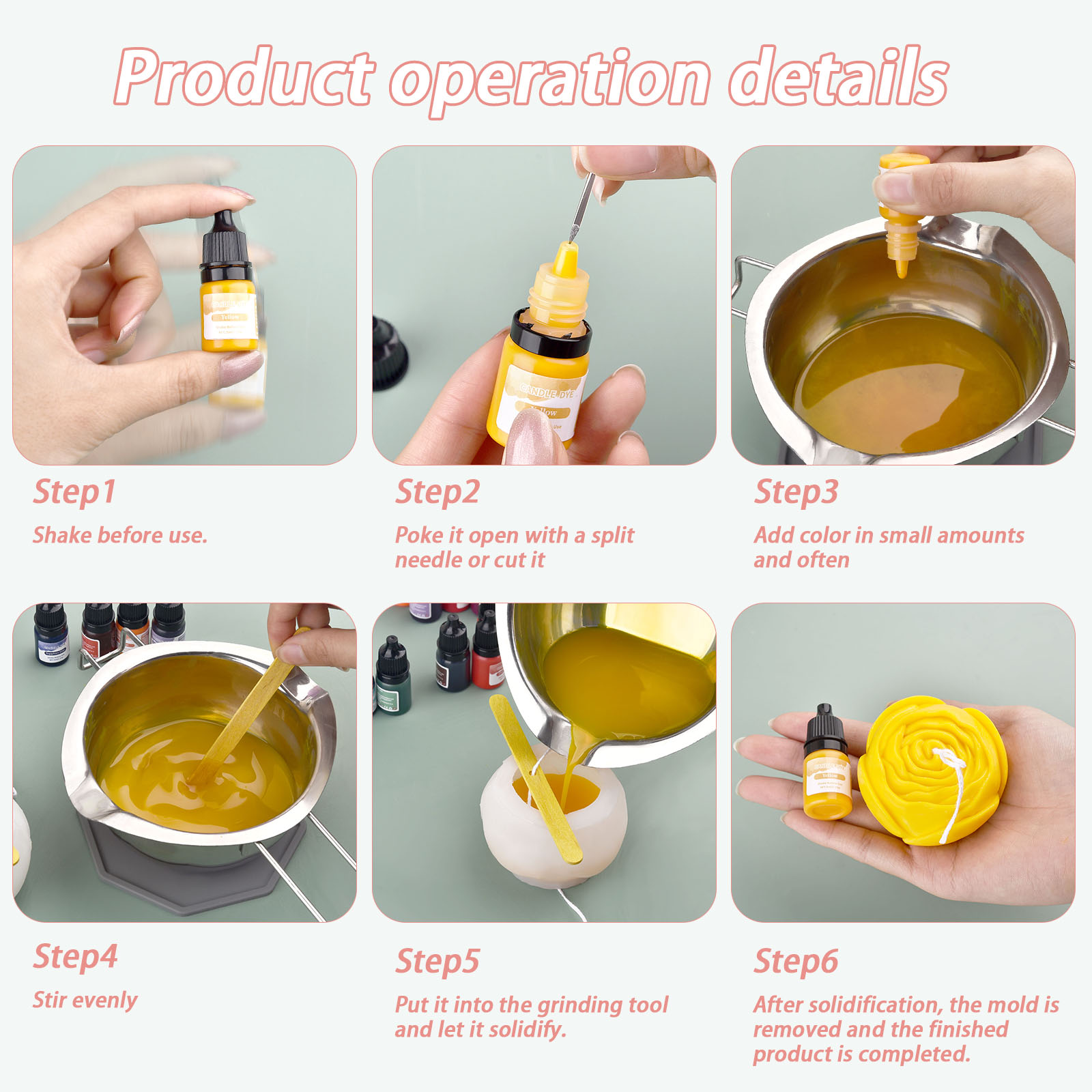 5 мл/бутылка, воск для свечей, – обзор и цена Pearl Powder Resin