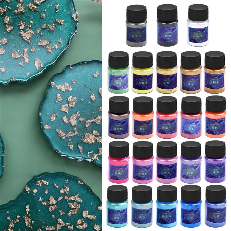 Эпоксидная смола 24 цвета, кра – обзор и цена Pearl Powder Resin