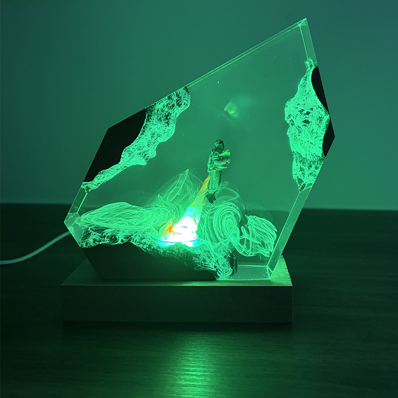 Фигурка-ночник в стиле научно- – обзор и цена Resin Art Light