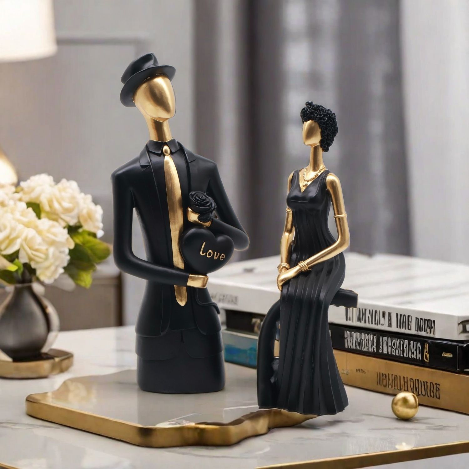 Декоративная скульптура из смо – обзор и цена Resin Art Gift For Wedding