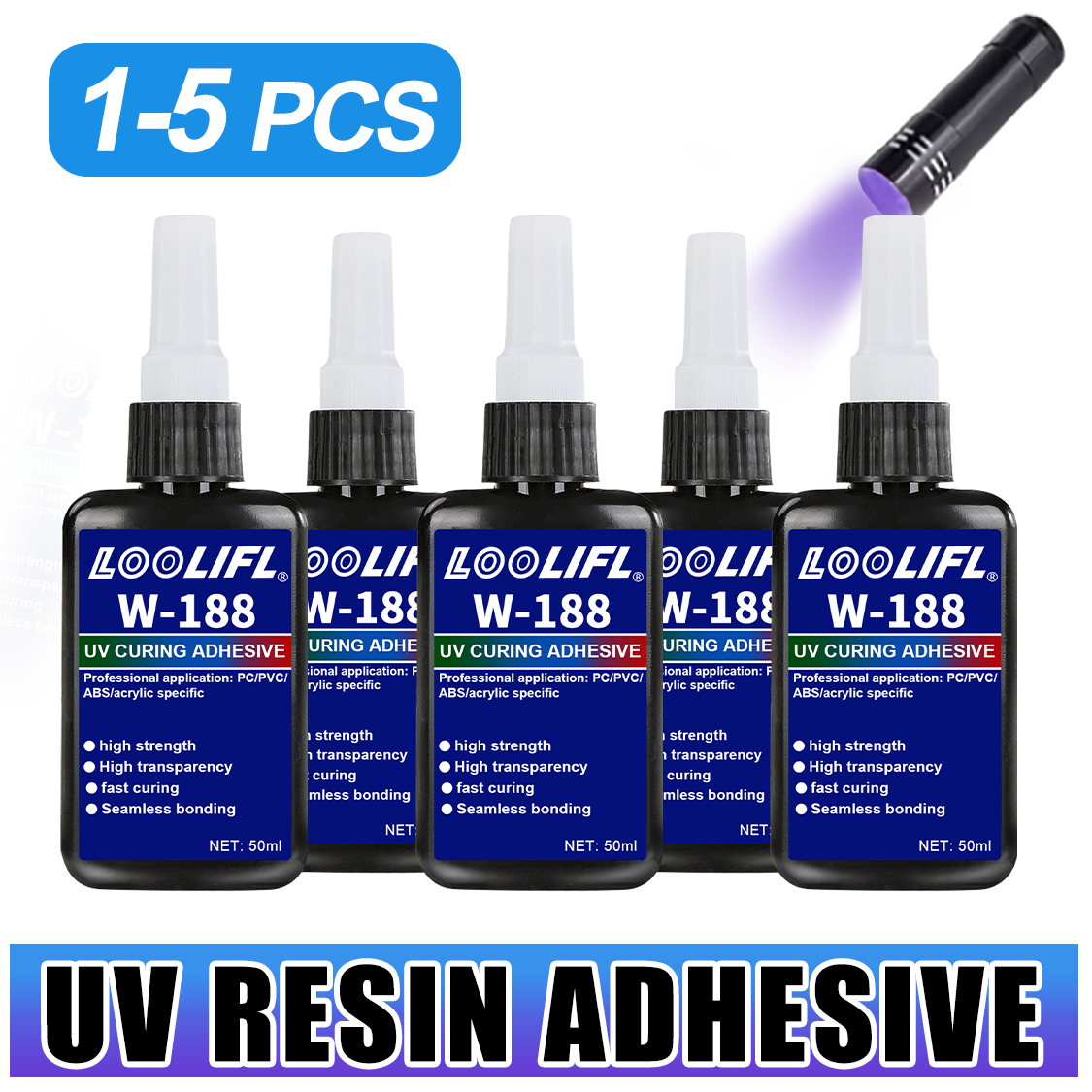 LOOLIFL 188 Strong 50 мл УФ-см – обзор и цена Resin Art Light