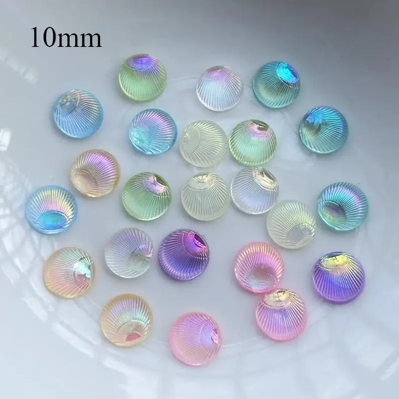 100 шт. круглые ракушки 3d юве – обзор и цена Resin Art Earrings Design