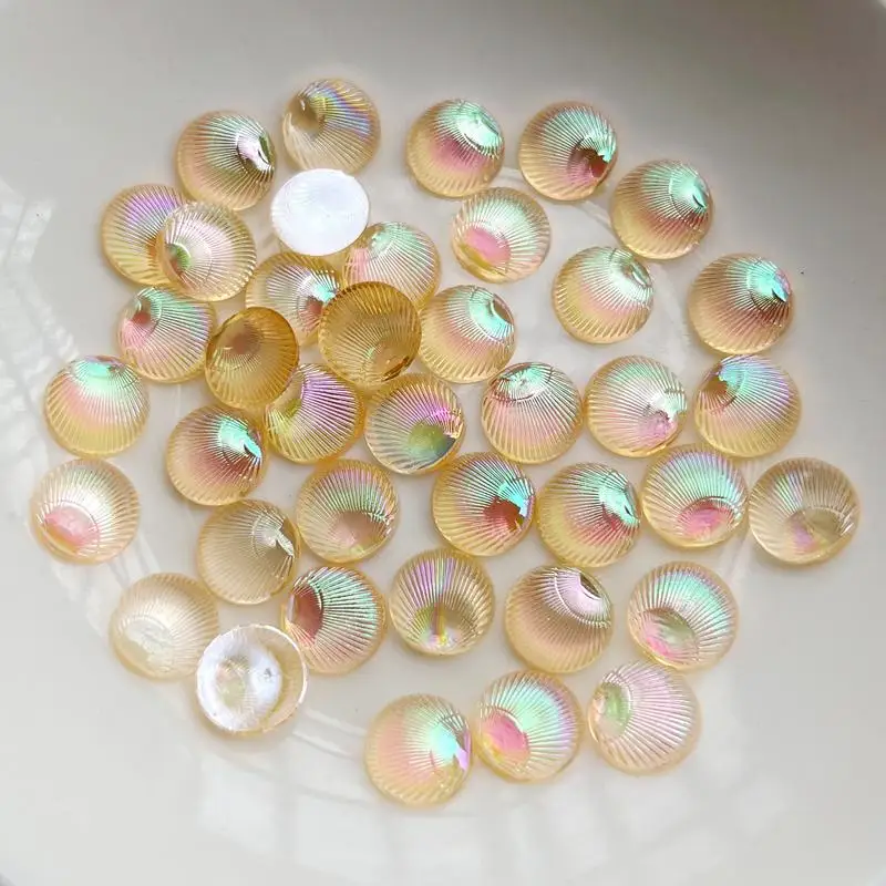 100 шт. круглые ракушки 3d юве – обзор и цена Resin Art Earrings Design