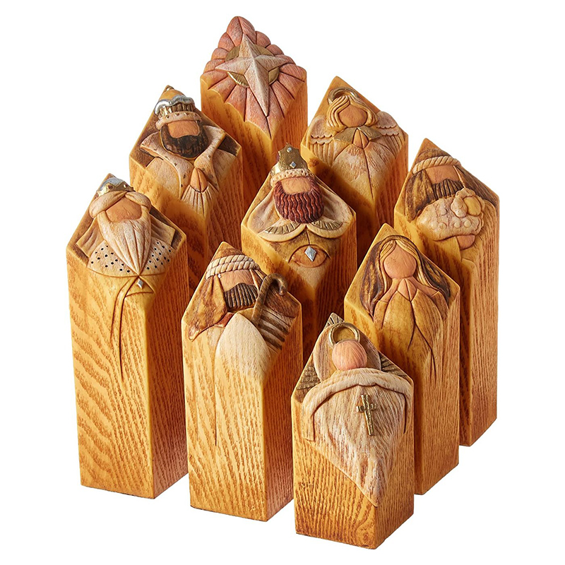 Статуя рождественского столба  – обзор и цена Resin Art With Wood